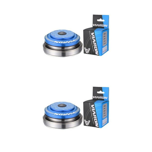 Eigraketly VIARON Bike Bearing Headset Reemplazo Aleación de aluminio 42-52mm Rodamientos dobles Accesorio Repuestos Negro Type2 NO2 Eigraketly CBP272978