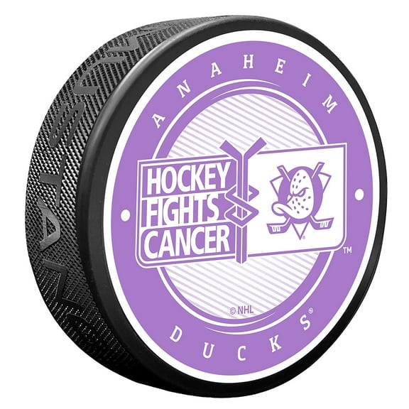 Anaheim Ducks Hockey Fights Cancer Puck