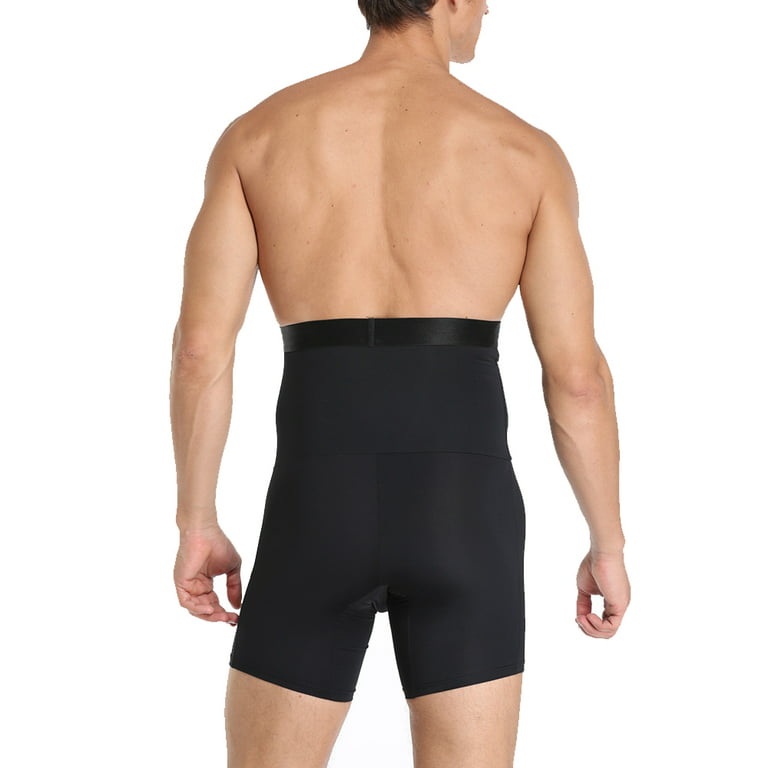 Optlove Men's Tummy Control Shapewear Shorts High Waist Slimming  Anti-Curling Underwear Body Shaper Seamless Boxer Brief, Black, Medium :  : Clothing, Shoes & Accessories