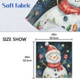 thumbnail image 5 of Napkin Satin Napkin 20*20Inchx1 Kitchen Towel Dinner Plate Towel Decorative Towel Napkin Tea Towel Suitable For Kitchen Table Shawl Cute Snowman, 5 of 8