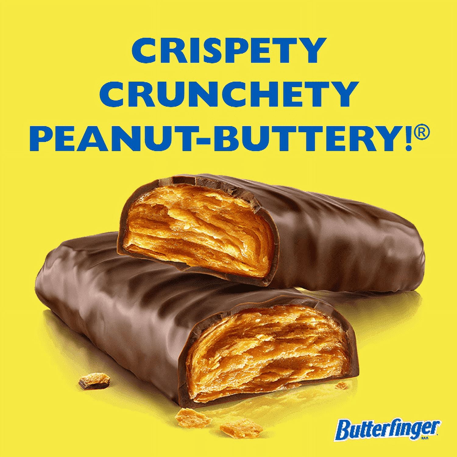 Butterfinger Milk Chocolate Candy Bars, Full Size Bulk 1.9 oz (Pack of 36)