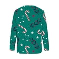 thumbnail image 5 of Sweatshirt de Noël pour Femmes 2023 Mode Imprimé Manches Confortable Respirant Col Rond en Solde, 5 of 5
