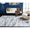 thumbnail image 4 of SAFAVIEH Amelia Lester Abstract Area Rug, Light Gray/Charcoal, 5'3" x 5'3" Square, 4 of 13