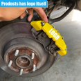 thumbnail image 1 of Tal 4x amarillo 3d estilo coche disco freno pinza cubierta piezas delantera trasera accesorios Kit, 1 of 2
