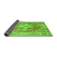 thumbnail image 2 of Ahgly Company Indoor Rectangle Abstract Green Modern Area Rugs, 5' x 7', 2 of 4