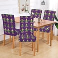 thumbnail image 2 of Yayeee 2 Pack Dining Chair Covers Stretch Parson Chairs Slipcovers Seat Protector, Gold and Green Floral Pattern, 2 of 6