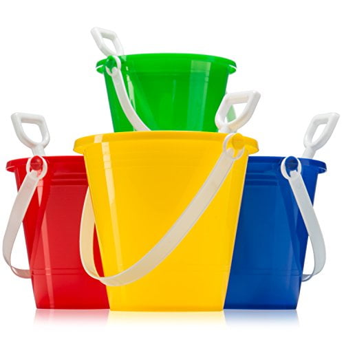 plastic beach pails