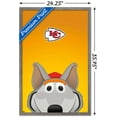thumbnail image 3 of NFL Kansas City Chiefs - Mascot K. C. Wolf 20 Wall Poster, 22.375" x 34", Framed, 3 of 3