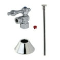 thumbnail image 2 of Kingston Brass CC43102TKF20 Traditional Plumbing Toilet Trim Kit, 1/2" IPS x 3/8" O.D. Comp, Polished Brass, 2 of 8