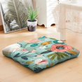 thumbnail image 5 of Dutch Velvet Floor Pillow Boho Meditation Cushion Square Pillow for Yoga and Relaxation 22 x 22, 5 of 7