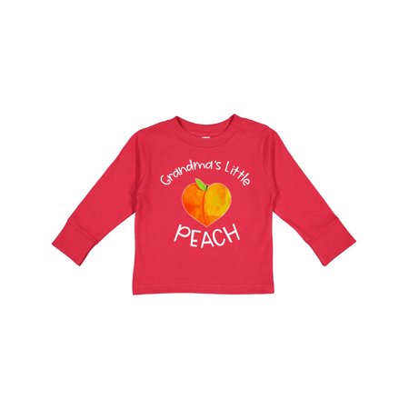 

Inktastic Grandma s Little Peach Cute Peach Heart Gift Toddler Boy or Toddler Girl Long Sleeve T-Shirt