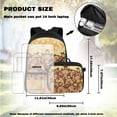 thumbnail image 4 of Yspwyqan Backpack Set for Middle School, Orange Daisy Capybara Kids Backpack Set for Boys Ages 8-15, 4Pcs Lightweight Bookbag Fits 14 Inch Laptop Front Pocket for Back to School, 4 of 7