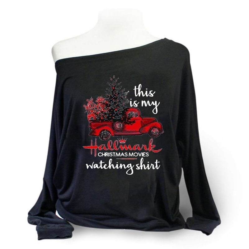Ladies Christmas Long Sleeve Truck 