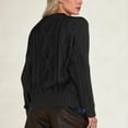 thumbnail image 4 of Long Sleeve Sweater for Women Crewneck Solid Ribbed Knit Pullover Top Black M, 4 of 5