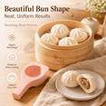 thumbnail image 7 of 4 pcs Dumpling Mold Silicone Baozi Maker, for Flower Shaped Steamed Buns, Soft Non-Stick Design Matching Cavities Form Radial Pleats Around Filling and Gentle Tap Releases Each Portion,, 7 of 7