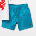 thumbnail image 6 of NOLDARES Toddler Baby Boy Summer Clothes Dinosaur Truck Print Crewneck Short Sleeve Tee Elastic Waist Cargo Shorts 2pcs Outfits(White,18-24 M), 6 of 6