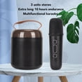 thumbnail image 4 of Altavoces De Karaoke Inalámbricos, Máquina De Karaoke Portátil Bluetooth 5.3 Con 2 Micrófonos Inalámbricos Y Luces RGB, Para Fiestas En Casa, Viajes Al Aire Libre, 4 of 7