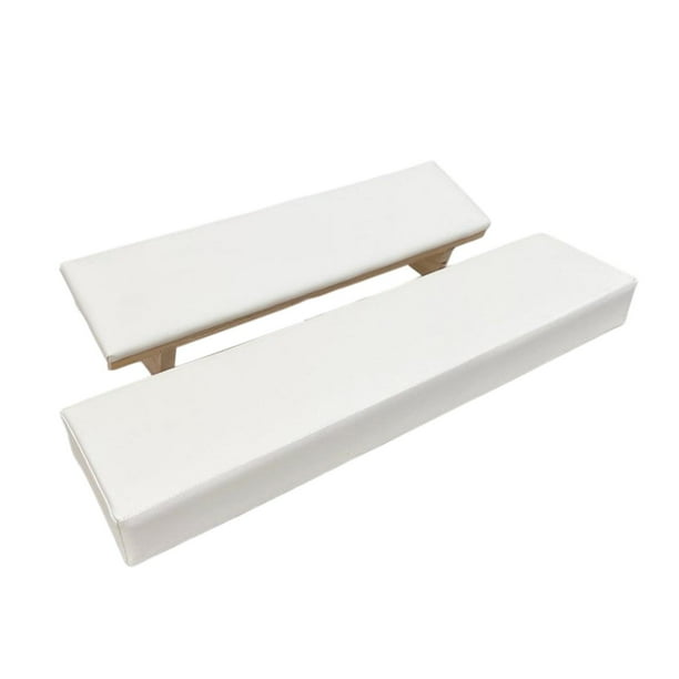 Reposabrazos para uñas Lavable, Accesorios profesionales Estable Fácil de limpiar Resistente Blanco