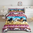 thumbnail image 2 of Castle Fairy Adults Farm Horse Queen Comforter Set,Boho Tribal Aztec Bedding Comforter Set, 2 of 8