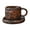 Brown, variant on Ceramic Mug Natural Wabi Sabi Aesthetic Appeal Drinkware Japanese Drinking Cup