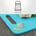 thumbnail image 2 of Reston Lloyd Cutting Board with Defrosting Tray, Zester & Knife Sharpner, Turquoise, 2 of 6