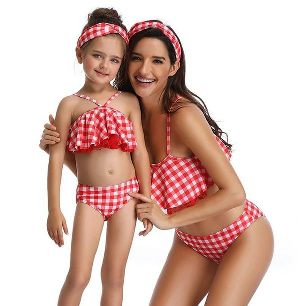 Matching Family Swimsuits for Mother-Daughter on Walmart