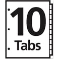 thumbnail image 3 of Avery 11670 Office Essentials Table  N Tabs Dividers  10-Tab  1-10  Letter  White  One Set, 3 of 3