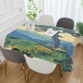 thumbnail image 2 of Yayeee Tablecloths 60" x 120" Rectangle Wrinkle Resistant Party Table Cover, Retro Mountain, 2 of 8