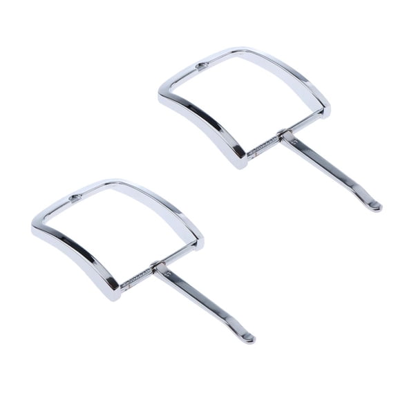 2pcs Classic Mens Alloy Belt Buckle Single Prong Rectangular Pin Buckle Replacement Fits 38-39 mm/1.5-1.54 inch wide belts