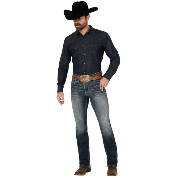 Cody James Men's Starlight Wash Jackson Slim Straight Stretch Denim Jeans Dark Wash 34W x 36L US