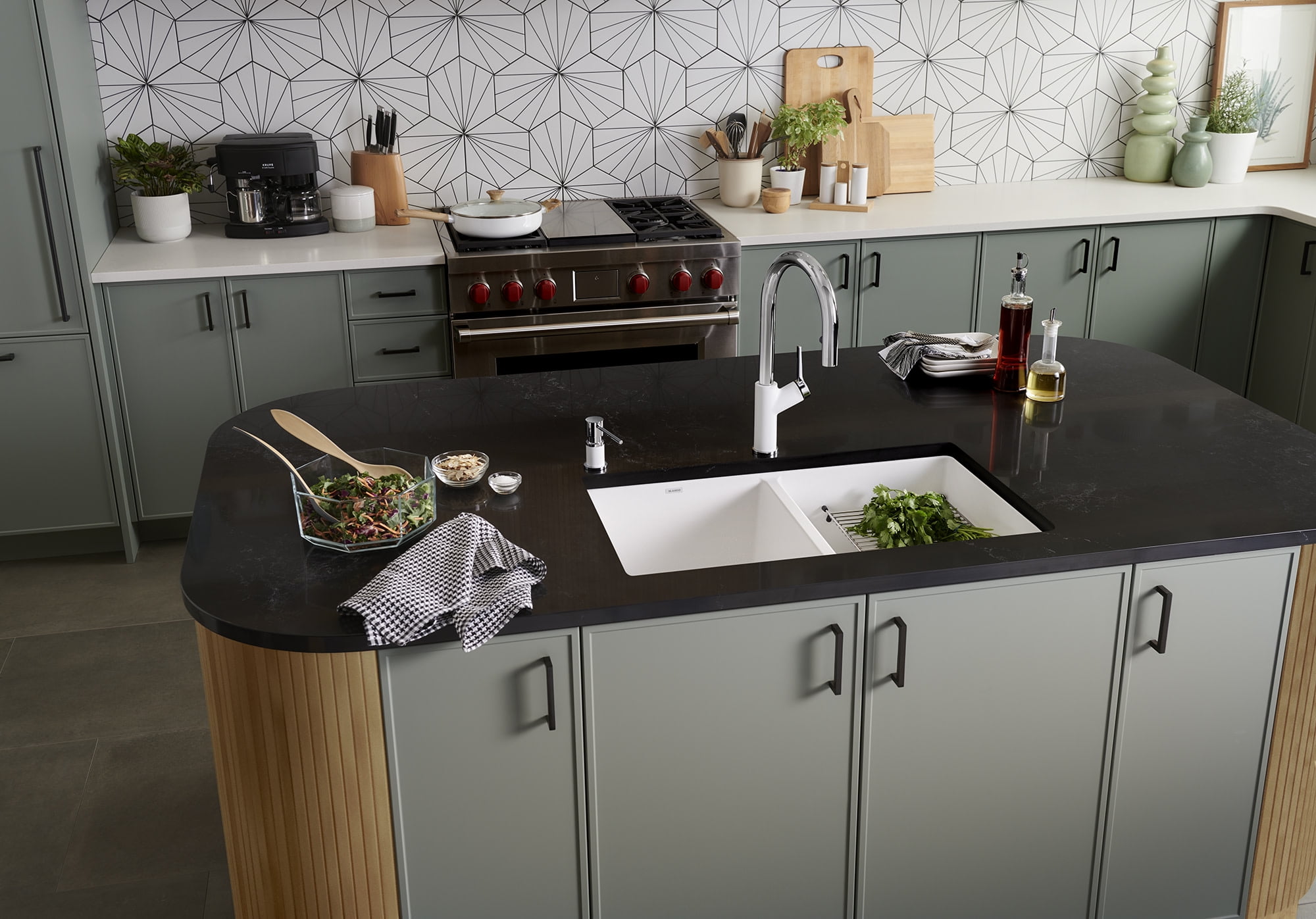 Blanco PRECIS Equal Double Bowl SILGRANIT Sink White