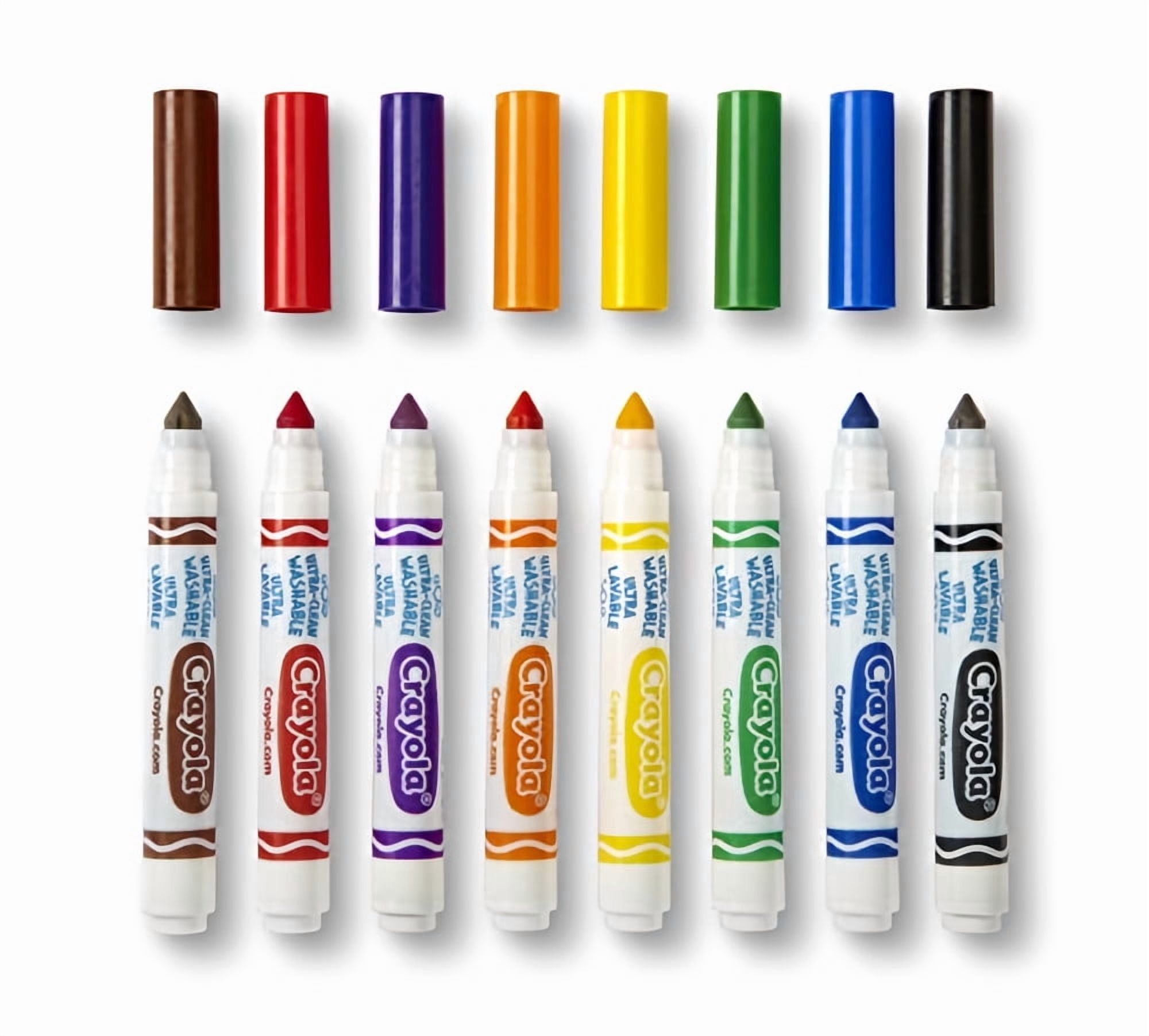 Crayola Classic Colors Washable Waterbased Markers, 8 Count (Pack Of 6)