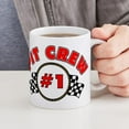thumbnail image 6 of CafePress - #1 Pit Crew Mug - 11 oz Ceramic Mug - Novelty Coffee Tea Cup, 6 of 6