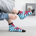 thumbnail image 6 of Breathable Athletic Socks Civil Ensign Of Luxembourg Cushioned Quarter Socks for Men Women, 6 of 7
