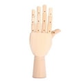 thumbnail image 4 of Gliederpuppe Linke Holz Mano Malhilfe Gliederhand Modellpuppe Modellhand, 4 of 13