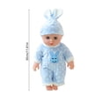 thumbnail image 3 of 12 Inch Soft Sound Doll with Accessories Set,PVC Simulated Lovely Doll,360° Limbs Rotation Design,Nurturing Skill Training Toy,Lightweight Portable Companion,Interactive Festival Birthday Gift, 3 of 6