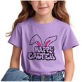 thumbnail image 4 of COM1950s Crop Top pour Enfants, T-Shirt Décontracté Ample à Manches Courtes Col Rond Confortable pour Adultes, 4 of 6