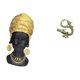 thumbnail image 5 of Estatua de mujer africana, figura de resina, escultura china de latón, mini adorno, decoración artística, adecuada para mesa de oficina, sala de estar, 5 of 8