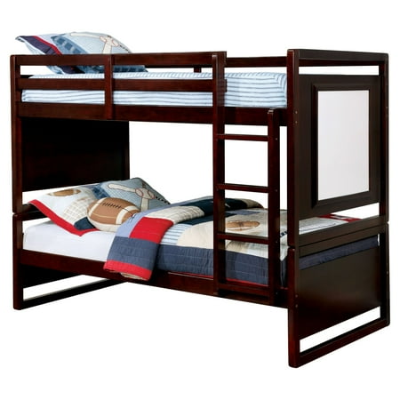 Furniture Of America Marcer Transitional Wooden White Board Bunk Bed