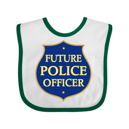 

Inktastic Cute Future Police Officer Gift Baby Boy or Baby Girl Bib