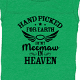 thumbnail image 4 of Inktastic Handpicked for Earth by My Meemaw in Heaven with Angel Wings Boys or Girls Baby Bodysuit, 4 of 5