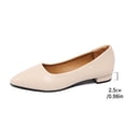 thumbnail image 4 of hopeusnice Women's Shoes Plus Size Available Low Heel Block Heel Stylish Look For Modern Fashion Needs Beige 36, 4 of 6