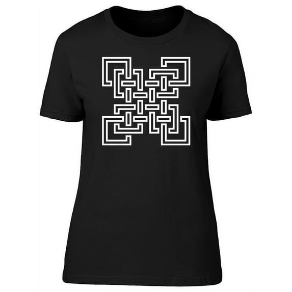 Geometric Celtic Art T-Shirt Women -Image by Shutterstock, Female Large