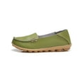 thumbnail image 3 of Fangasis Women Loafers Breathable Casual Shoes Comfort Flats Walking Non-Slip Nurse Shoe Grass Green 7.5, 3 of 5