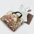 thumbnail image 3 of 16" Laptop Briefcase for Work Travel Laptop Shoulder Bag Carrying Handbag Laptop Case Santa Claus Sitting in Chair, 3 of 8