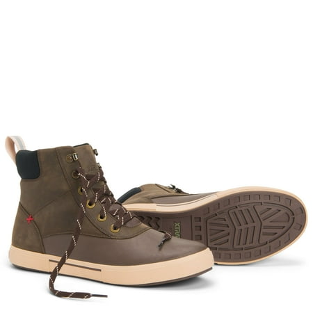 

Men s 6 in Leather Lace Ankle Deck Boot Size 12(M)