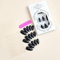 thumbnail image 4 of 7-Day Wear Press On Nails - Black Matte Short Square Fake Nails Kit with Glue, Full Set 12 Sizes, Easy 3-Step Application for Daily & Special Occasion Use, 4 of 8