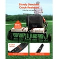 thumbnail image 4 of KFFKFF Tow Behind Plug Aerator, 40-Inch Tow Behind Lawn Plug Aerator with Universal Hitch, Pull Behind Aerator with Iron Spikes Alternately Arranged, Lawn Aerator Tow Behind, 4 of 9