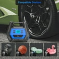 thumbnail image 4 of Yyton Tire Inflator, Air Pump for Car Tires, 110V AC/12V DC Dual Power, 150PSI with LED Light, 4 of 8