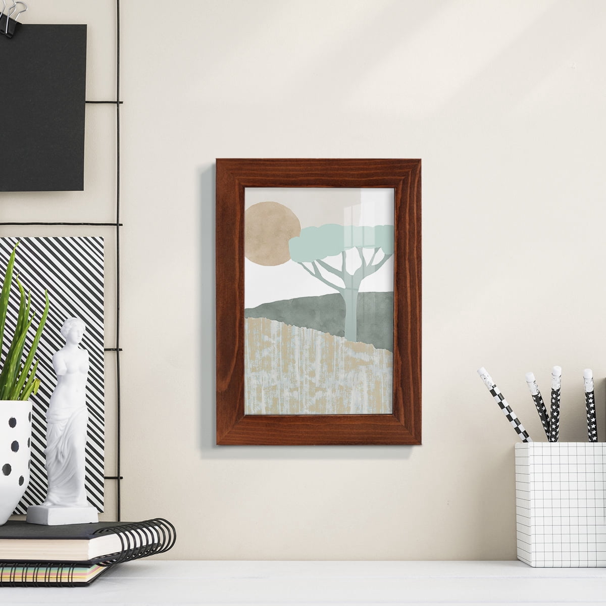 Ennerdale I - Framed Print w/glass - Chestnut